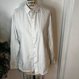 VINCE Men's Pattern Button Down Slim Fit Size Medium